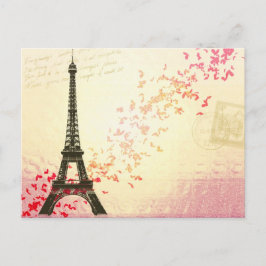 Paris in Liebe - Eiffelturm Postkarte