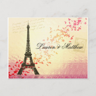 Paris in Liebe - Eiffelturm Postkarte
