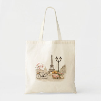 Paris Inspired French Tote Bag Tragetasche