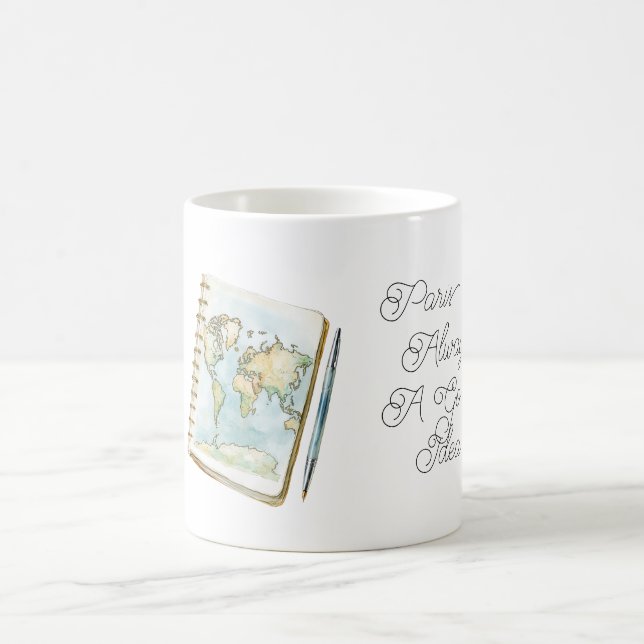 Paris is Always A Good Idea Travel Notebook Kaffeetasse (Mittel)