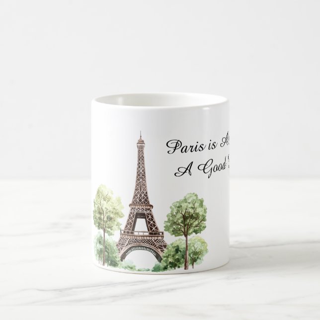 Paris ist immer eine gute Idee Eiffelturm Kaffeetasse (Mittel)