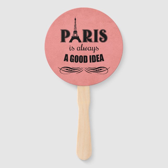 Paris ist immer eine gute Idee Fächer (Vorderseite)