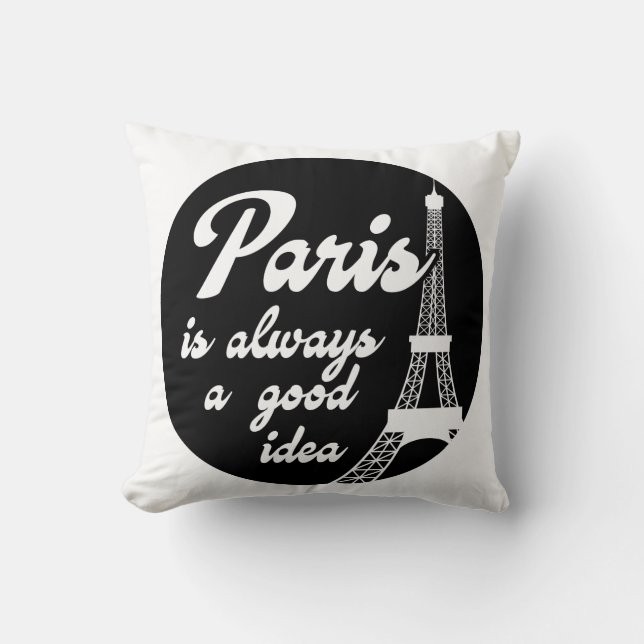 Paris ist immer eine gute Idee Kissen (Vorderseite)