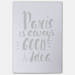 Paris ist immer eine gute Idee Post-it Klebezettel