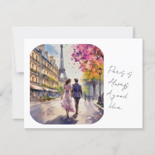 Paris ist immer eine gute Idee Postkarte