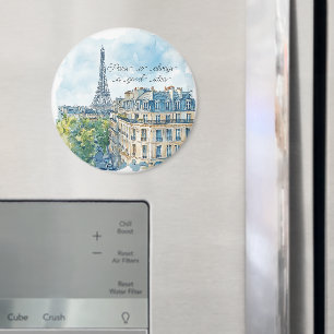 Paris ist immer eine gute Idee Reisepass Magnet