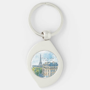 Paris ist immer eine gute Idee Reisepass Schlüsselanhänger