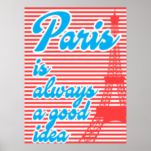 Paris ist immer eine gute Idee, Sommerplakat, Poster
