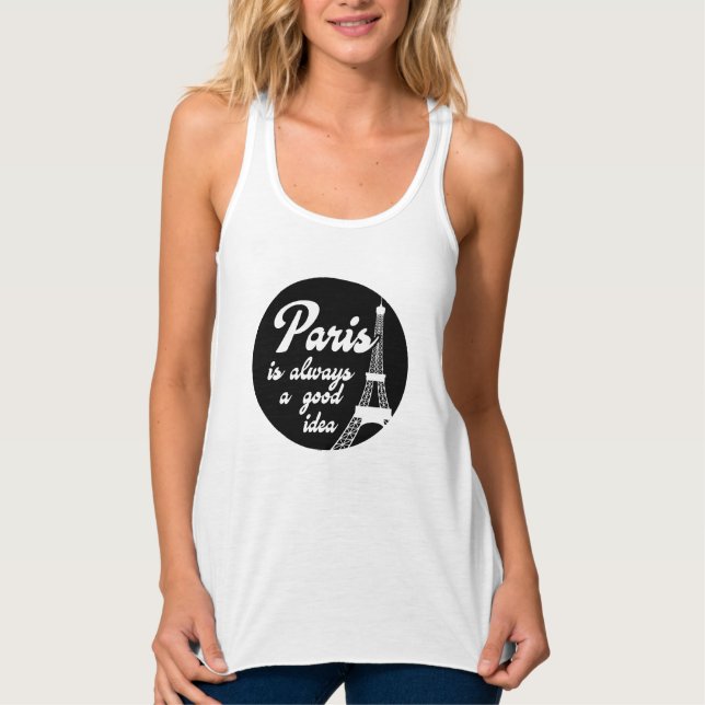 Paris ist immer eine gute Idee Tank Top (Vorderseite)