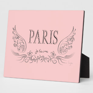 PARIS Je t'aime (in Liebe du) Fotoplatte
