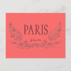 PARIS Je t'aime (in Liebe du) Postkarte