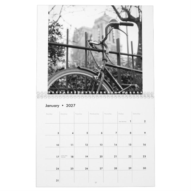 Paris, je t'aime! kalender (Jan 2027)