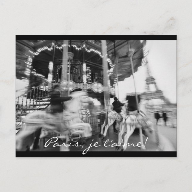Paris, je t'aime! Postkarte (Vorderseite)