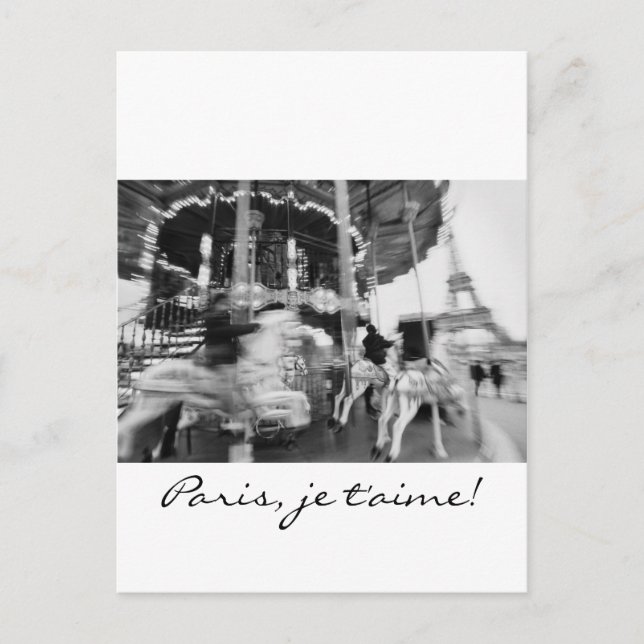 Paris, je t'aime! Postkarte (Vorderseite)