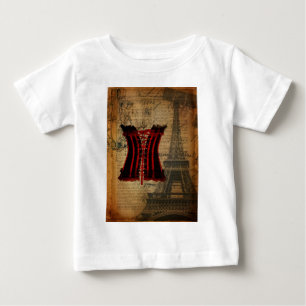 Paris Junggeselinnen-Abschied Vintag Corset Baby T-shirt