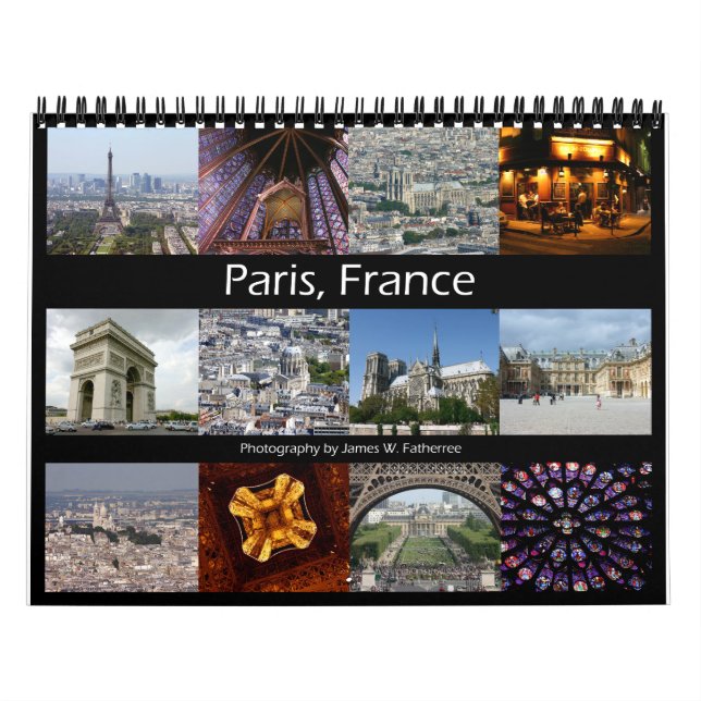 Paris-Kalender, Frankreich Kalender (Titelbild)