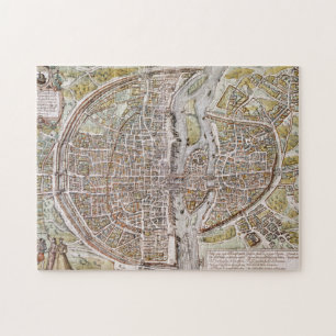PARIS-KARTE, 1581 PUZZLE