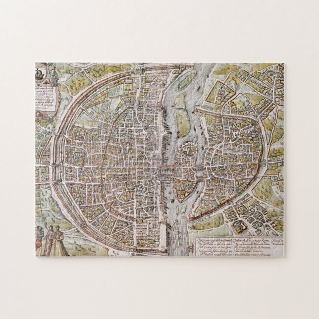 PARIS-KARTE, 1581 PUZZLE (Horizontal)