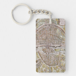 PARIS-KARTE, 1581 SCHLÜSSELANHÄNGER