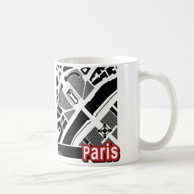 Paris-Karte Tasse (Rechts)