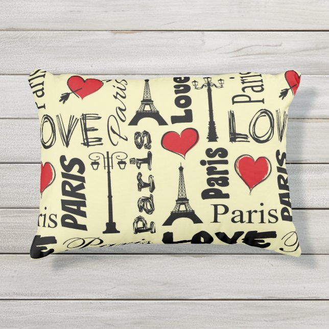 Paris Kissen Für Draußen (Vorderseite)