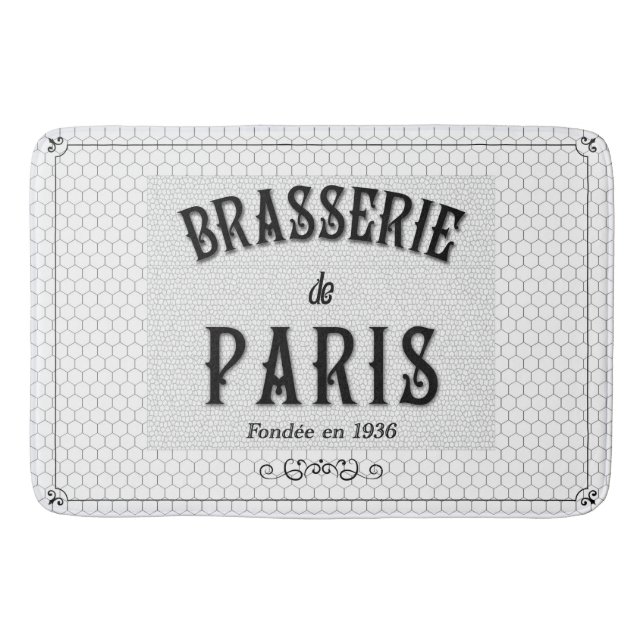 Paris Kitchen Floor Mat Badematte (Vorderseite)