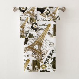 Paris: La-Ausflug Eiffel Badhandtuch Set