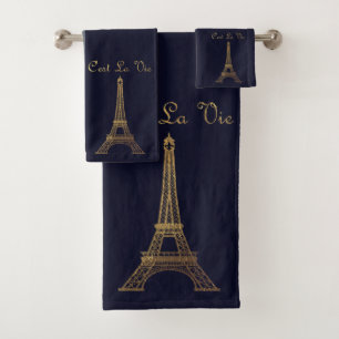 Paris: La-Ausflug Eiffel Badhandtuch Set