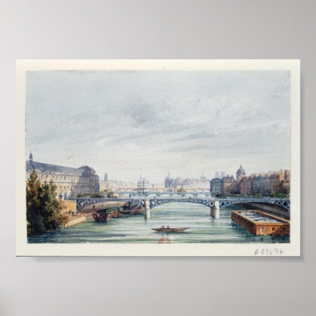 Paris La Seine Pont - Brücke Poster (Vorne)