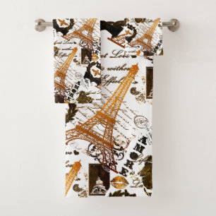 Paris: La Tour Eiffel Badhandtuch Set