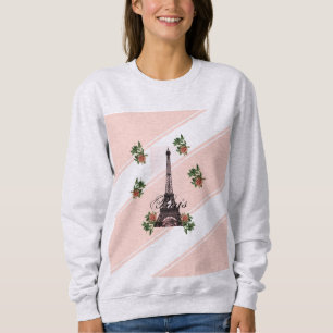 Paris – La Tour Eiffel pastel Eifelturm Roses Rose Sweatshirt
