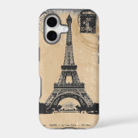 Paris La Tour Eiffel Vintage-Postkarte