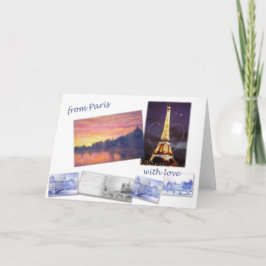 PARIS-LANDSCHAFTSgruß-KARTE Karte