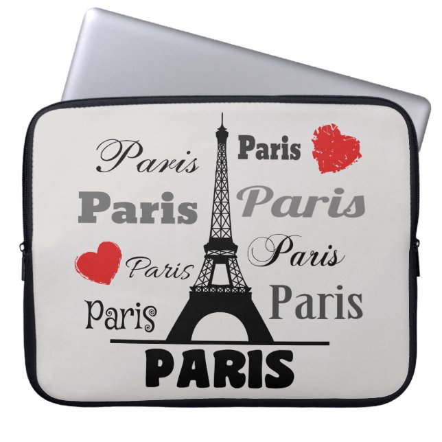 Paris Laptopschutzhülle (Vorderseite)