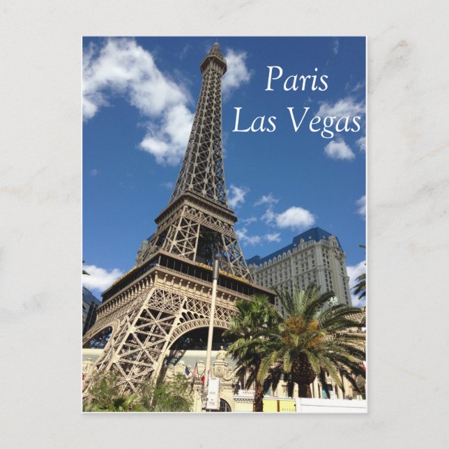 Paris, Las Vegas Postkarte (Vorderseite)