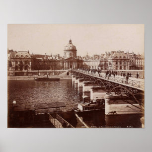Paris - Le Pont des Arts e l'Institut Poster