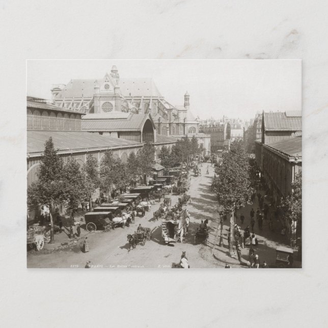 Paris: Les Halles, C1900 Postkarte (Vorderseite)