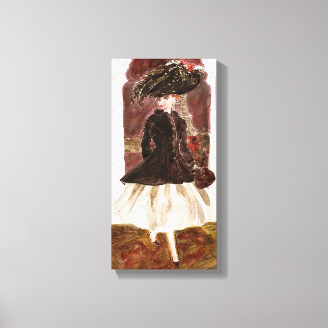 Paris Lights: Matisse Doll Mode Leinwanddruck (Vorderseite)