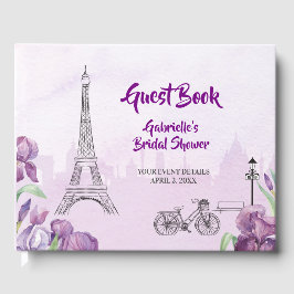 Paris Lila Iris Special Event Gästebuch