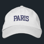 PARIS Lila Stickerei auf Weiß Bestickte Baseballkappe<br><div class="desc">PARIS Dunkler Lila bestickter weißer Baumwollhut. Ein wunderbares Geschenk für alle, die Paris Frankreich Lieben! Wenn Sie Ihren persönlichen Text bevorzugen, wählen Sie einfach den Knopf "Diese Vorlage personalisieren", um Ihre Auswahl an benutzerdefiniertem Text einzugeben. Die Stickerei kann auch an andere Farbeinstellungen angepasst werden, indem Sie die Schaltfläche "Design bearbeiten"...</div>
