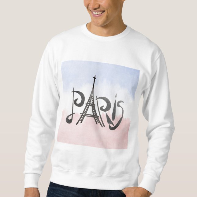 Paris-Logo-Shirt Sweatshirt (Vorderseite)