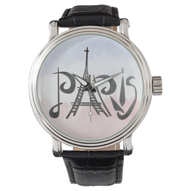 Paris-Logo-Show Armbanduhr (Vorderseite)