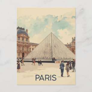Paris Louvre Postkarte