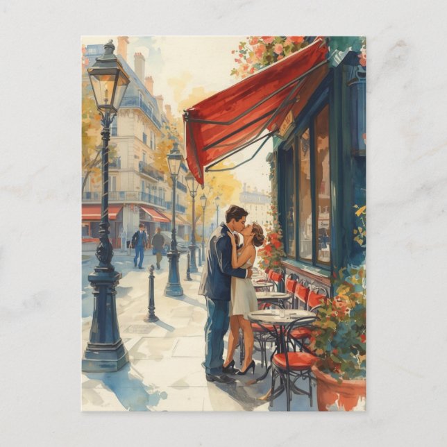 Paris Love Postkarte (Vorderseite)