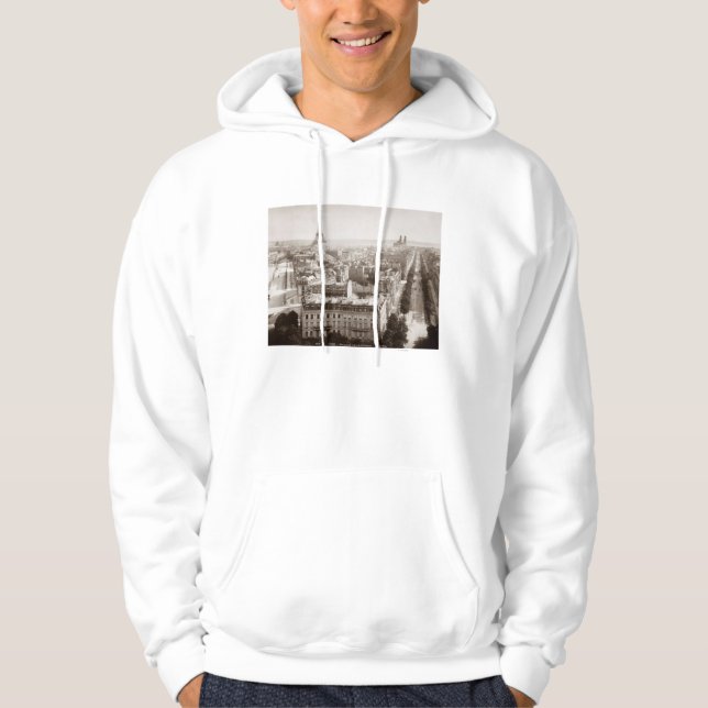 Paris: Luftaufnahme, 1900 Hoodie (Vorderseite)