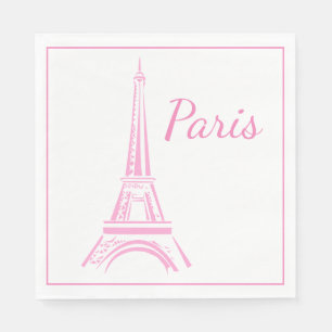 Paris Luncheon Paper Napkins Serviette