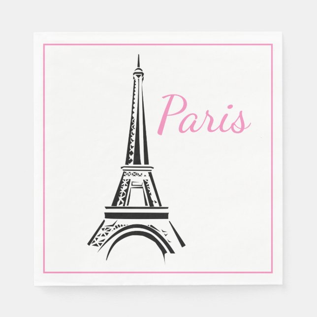 Paris Luncheon Paper Napkins Serviette (Vorderseite)