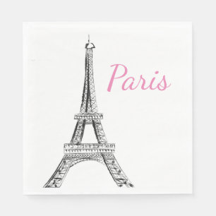 Paris Luncheon Paper Napkins Serviette