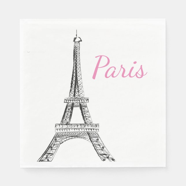 Paris Luncheon Paper Napkins Serviette (Vorderseite)