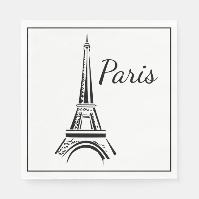 Paris Luncheon Paper Napkins Serviette (Vorderseite)